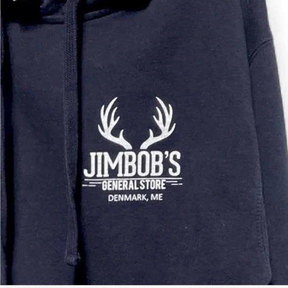 JimBob’s General Store Denmark, ME Navy Blue Hoodie Men’s size medium - Picture 3 of 3